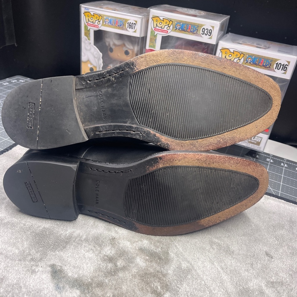 Cole Haan Leather Chelsea Boots Dress Casual Ankle Pull On Black 9.5M - Picture 4 of 6